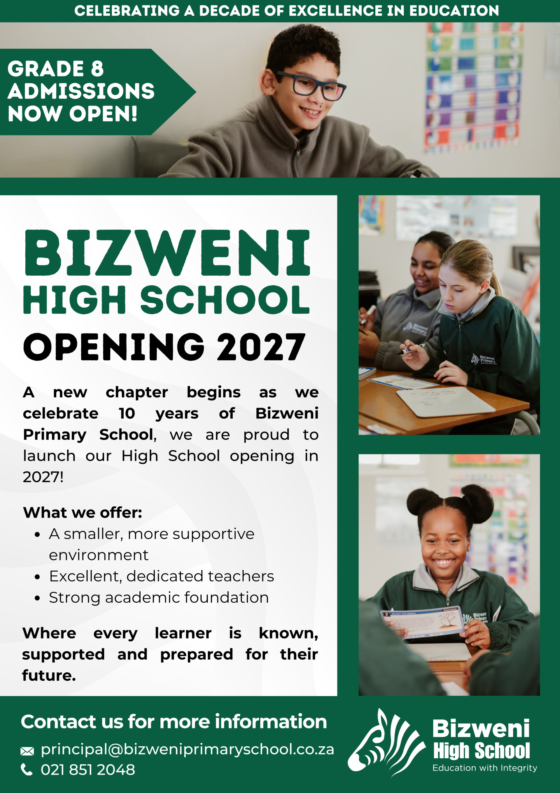 Bizweni High School Flyer